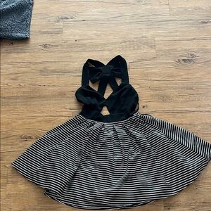 Ark & Co Black and White Striped Garment